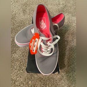Authentic Vans neon pop frost grey /pink